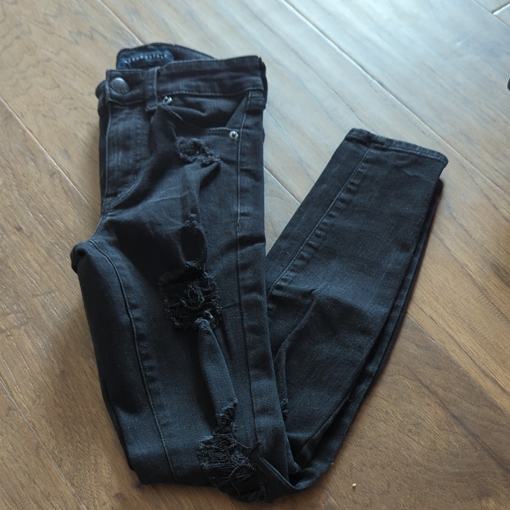 Aeropostale Black Skinny Jeans Classic Fit